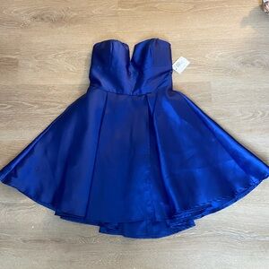 B.darlin strapless silk dress!
